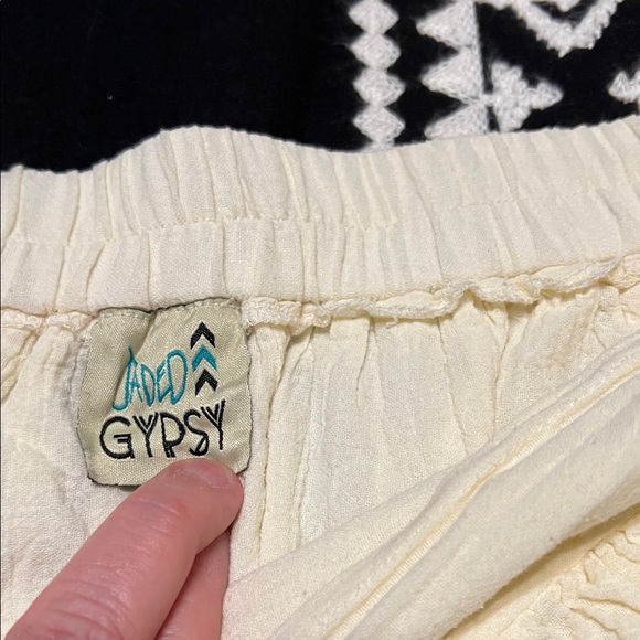 Cream Ruffled Women's Skirt - Picture 3 of 5